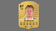 Kevin de Bruyne has the best passing and vision ratings on the list (Image via EA Sports)